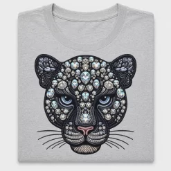 Sparkly Panther Rhinestone DTF Transfer