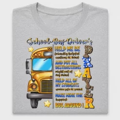 School Bus Driver Prayer DTF Transfer