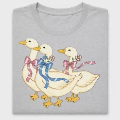 Vintage Geese With Bows DTF Transfer