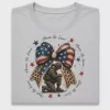Coquette American Flag Bow DTF Transfer