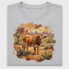 Western Longhorn DTF Transfer