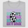 Sixth Grade Cow Print DTF Transfer