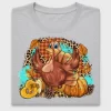 Fall Turkey and Pumpkins DTF Transfer