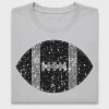 Sequin Football DTF Transfer