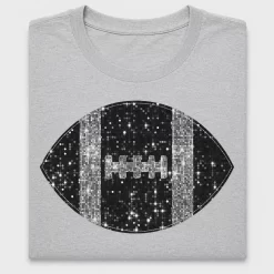 Sequin Football DTF Transfer