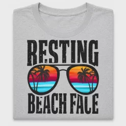 Resting Beach Face Sunglasses DTF Transfer