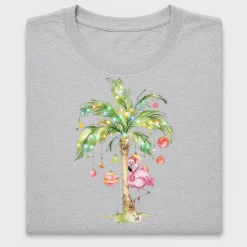 Christmas Flamingo Tropical DTF Transfer