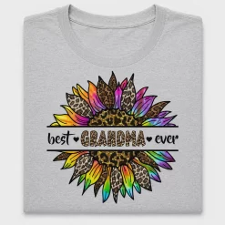 Best Grandma Ever Leopard Sunflower DTF Transfer
