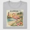 Vintage Florida Flamingo DTF Transfer