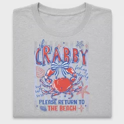 Crabby Beach Vibe DTF Transfer