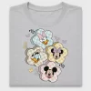 Mickey & Friends Checkerboard Flowers DTF Transfer