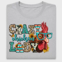 Crazy Chicken Lady DTF Transfer