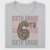 Sixth Grade Leopard DTF Transfer