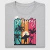 Surfing Palm Sunset DTF Transfer