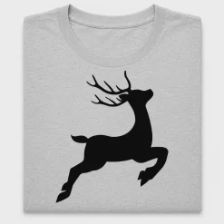 Leaping Reindeer Silhouette DTF Transfer