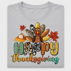 Happy Thanksgiving Turkey DTF Transfer