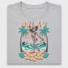 Retro Skeleton Surfing DTF Transfer