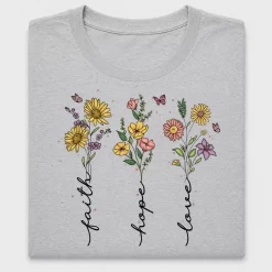 Faith Hope Love Floral DTF Transfer