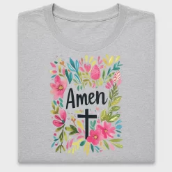 Floral Cross Amen DTF Transfer