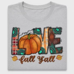 Love Fall Y'all Pumpkin DTF Transfer