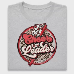 Retro Cheer Leader Leopard DTF Transfer