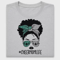 Cheer Mom Life Glitter DTF Transfer