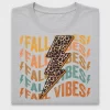 Retro Fall Vibes Leopard Lightning DTF Transfer