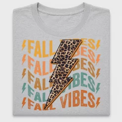 Retro Fall Vibes Leopard Lightning DTF Transfer