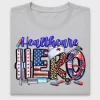 Healthcare Hero Patriotic DTF Transfer