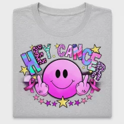 Retro Smiley Cancer Awareness DTF Transfer