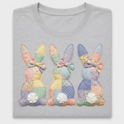 Patchwork Easter Bunny DTF Transfer