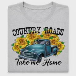 Country Roads Vintage Truck DTF Transfer