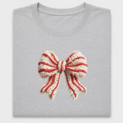 Faux Yarn Christmas Bow DTF Transfer