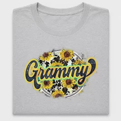 Grammy Sunflower Cow DTF Transfer
