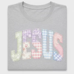 Quilted Jesus Varsity DTF Transfer