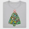 Festive Rhinestone Christmas Tree DTF Transfer