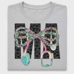Floral Nurse Bow Stethoscope DTF Transfer