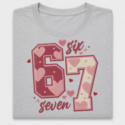 Six Seven Valentine Heart DTF Transfer