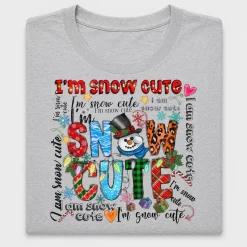 Snow Cute Snowman Christmas DTF Transfer
