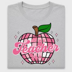 Retro Disco Apple Teacher DTF Transfer