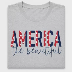 America The Beautiful Patriotic DTF Transfer
