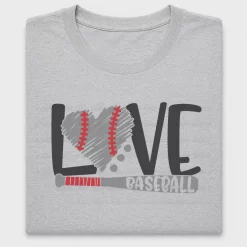 Love Baseball Heart DTF Transfer