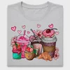 Valentine Coffee Drinks DTF Transfer