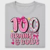 100 Days Of Brains And Bows DTF Transfer