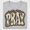 Retro Draw Jesus Leopard DTF Transfer
