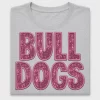 Bulldog Pink Glitter DTF Transfer
