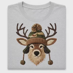 Cozy Deer Camo Hat DTF Transfer