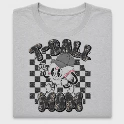 Retro T-Ball Mom Leopard DTF Transfer