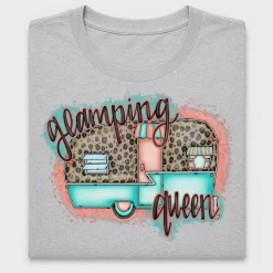 Glamping Queen Leopard Camper DTF Transfer