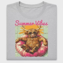 Retro Summer Highland Cow DTF Transfer
